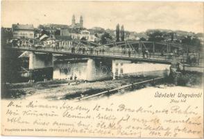 1904 Ungvár, Uzshorod, Uzhhorod, Uzhorod; Nagy híd / bridge (EK)