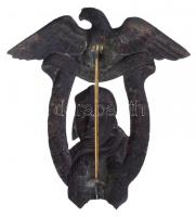 Osztrák-Magyar Monarchia ~1914-1918. "Császári és Királyi Légierő" fém jelvény függőleges ...