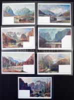 Tiroler Seen. Serie VIII. Verlag Jacques Philipp, Wien - 7-pre-1900 art postcards of the Tyrolean lakes