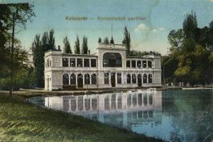 1918 Kolozsvár, Cluj; Korcsolyázó pavilon / skating hall + Tábori postahivatal 367. (EK)
