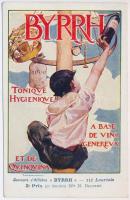 Tonique Hygienique Byrrh. A base de quinquina et de vins généreux. Concours dAffiches Byrrh - 112 Lauréats 5e Prix (31 lauréats) / French apéritif advertisement. Art Nouveau s: M. Delorme