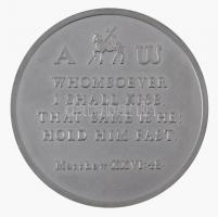 Nagy-Britannia ~1980. "Life of Jesus Series (Jézus élete sorozat)" peremen jelzett Ag emlé...