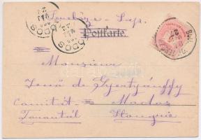 1900 Art Nouveau lady, litho. Unsigned Henri Meunier