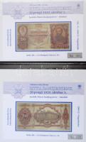 2005-2008. 46db klf emlékív ritka magyar bankjegyekről albumba rendezve T:I,I- /  Hungary 2005-2008. 46pcs of diff souvenir sheets about rare Hungarian banknotes in album C:UNC,AU