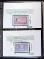 2005-2008. 46db klf emlékív ritka magyar bankjegyekről albumba rendezve T:I,I- / 
Hungary 2005-2008...