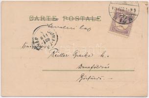 1901 Le gout / Four Senses: Taste. Polish Art Nouveau postcard s: Kieszkow s: Kieszkow