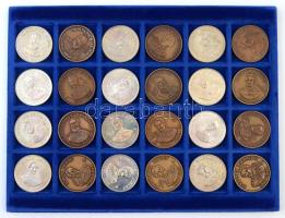 192db-os emlékérem gyűjtemény, nagyrészt MÉE kibocsátások, benne 52db Ag és Br emlékérem pár, tovább...