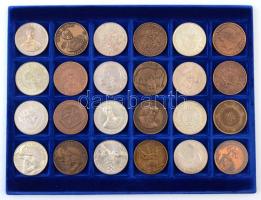 192db-os emlékérem gyűjtemény, nagyrészt MÉE kibocsátások, benne 52db Ag és Br emlékérem pár, tovább...