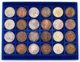 192db-os emlékérem gyűjtemény, nagyrészt MÉE kibocsátások, benne 52db Ag és Br emlékérem pár, tovább...