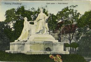 1914 Pozsony, Pressburg, Bratislava; Petőfi szobor / Petőfi-Denkmal / monument, statue (EK)