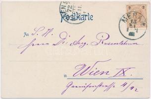 Chorus. Sind wir nicht zur Herrlichkeit geboren...? Simplicissimus-Postkarte No. 14. s: Bruno Paul