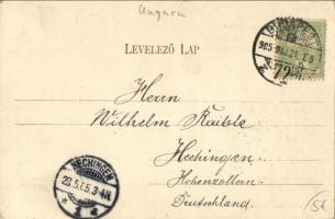 1905 Budapest II. M. kir. központi statisztikai hivatal, csendőr. Divald Károly 663. sz. (EK)