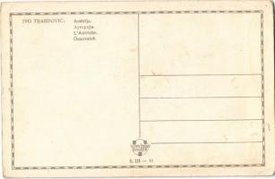 Austrija / Austria. Croatian Art Nouveau litho postcard. Caklovic S. III-11. s: Ivo Tijardovic (EK)