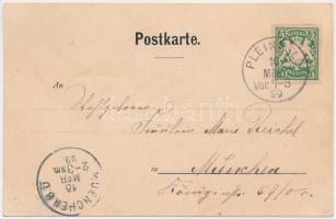 1899 III. 25. Medusa. Künstler-Postkarten D. Münchner Illustr. Wochenschrift "Jugend" G. H...