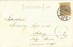 1903 Budapest I. Vársikló / Drahtseilbahn auf die Kgl. Burg (EB)