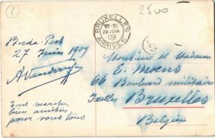 1909 Budapest I. Krisztina tér, cukrászda, gyógyszertár, templom