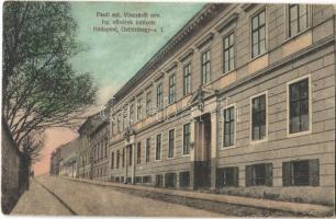 Budapest I. Pauli szent Vincéről nevezett irgalmas nővérek intézete. Gellérthegy utca 7. Csausz Izsák kiadása