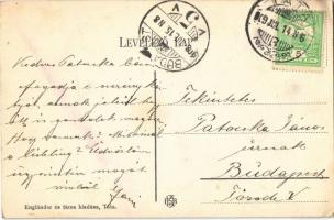 1908 Tata-Tóváros, Tatatóváros; vár részlet. Engländer és Társa kiadása (EK)