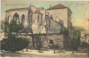 1909 Tata-Tóváros, Tatatóváros; vár részlet. Engländer és Társa kiadása (fl)