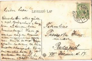 1907 Szerencs, Rákóczi vár, Gróf Szirmay György tulajdona (EB)