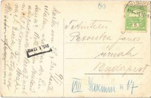 1915 Vinkovce, Vinkovci; Kolodvor / Vasútállomás, vonat / Bahnhof / railway station, train