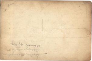 Lastva (Trebinje mellett), 30. honvéd gyalogezred utazó tábori mozgó konyhája katonákkal, a M. Kir. ...