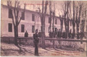 1917 Örkény-tábor, tiszti pavilon, katonák. Wassermann Vilmos kiadása / Offiziers pavillon