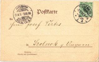 Chemnitz, Markt mit dem alten Rathaus, Chirurg Gummiwaaren / sqauare, old town hall, shop of C. Beil...