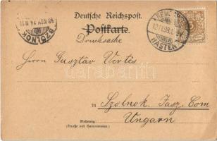 1898 Remscheid, Müngsten, Krieger Denkmal, Thalsperre / military heroes monument. Leonhard Tietz Art...