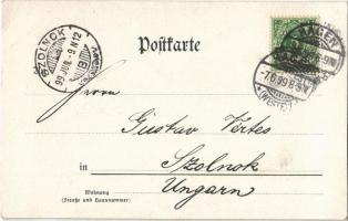 1899 Hagen, Dahl, Waldlust. Butz'sche Buch u. Kunsthdlg. Art Nouveau, litho (EK)