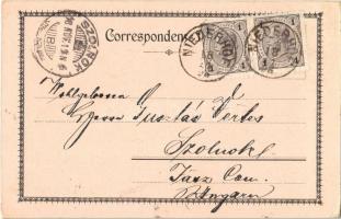 1898 Dolní Dvur (Vrchlabí), Niederhof bei Hohenelbe (Krkonose, Riesengebirge); Schneekoppe, Grossman...