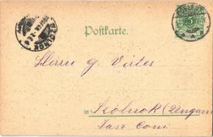 1900 Koblenz, Coblenz; Eisenbahnbrücke, Moselbrücke, Slozenfelz, Provinzial Denkmal Kaiser Wilhelm I...