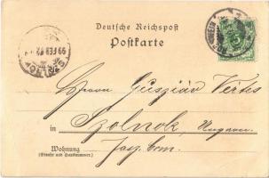 1899 Rosswein, Restaurant Gersdorf, Wettinschlösschen, Aussichtsthurm in Böhrigen / restaurant, cast...