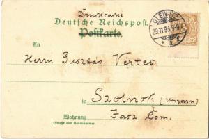 1898 Orzesze, Orzesche; Laurentius Kirchberg, Bahnhof, Kais. Post, Gregorczyks Hotel, Grube, Knappsc...