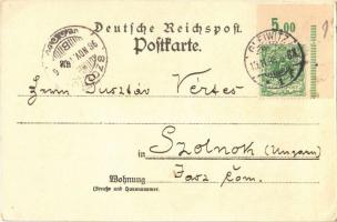 1898 Gliwice, Gleiwitz; Germania Restaurant und Denkmal, Infanterie Kaserne, Evangl. Kirche / restau...
