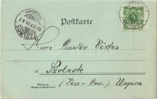 Landsberg am Warthe, Marienkirche, Markt, Landgerichtsgebäude / church, square. Ottmar Zieher Art No...