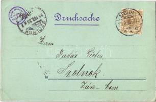 1898 Apolda, Wollwaaren-Fabrik v. W. Flachsbarth / viaduct with locomotive, Wool factory, night. Fr....