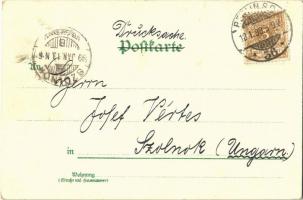 1899 Berlin, Leipziger Strasse, Anhalter Bahnhof, Potsdamer Bahnhof / street, railway station. Kunst...