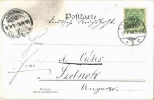 1899 Bautzen, Hotel Gude, Krieger Denkmal, Neue Maria Martha Kirche / hotel, military heroes monumen...