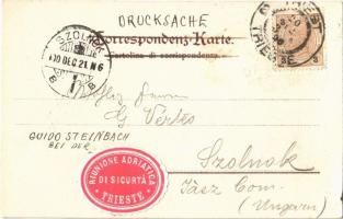 1900 Trieste, Trieszt; Riva Carriotta / port. litho (EK)