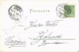 1899 Hamburg, Hamburger Typen. Quai Speicher / quay. Karl Gerhold Künstlerpostkarte No. 17. litho  (...