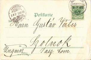 1898 Gruss vom Manöverfelde. Bayr. Divisionsstat. / German Bavarian military art postcard,  Bruno Bü...