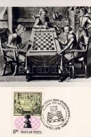 J.Heyden rézmetszete G.Selenus könyvéből, sakkbélyeggel és pecséttel,