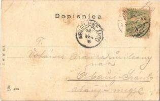 1904 Hrvatska narodna nosnja / Croatian folklore (wet corner)