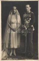 Elisabeth of Romania and her husband George II of Greece / Regina Elisabeta a Greciei, Geórgios II. Julietta 27/II. 1921