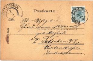 1900 Ceská Kamenice, Böhmisch Kamnitz; Wallfahrtskapelle, Dittersbacher Felsen, Die Nolde, Baumwolls...