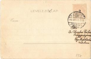 1899 Budapest VI. Királyi operaház, belső. Világosság felé tartandó / hold to light litho