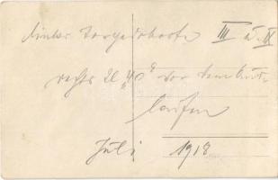 1918 SM Tb VII és IX osztrák-magyar torpedónaszádok a kikötőben és az U-40 tengeralattjáró  / K.u.K....