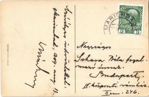 Gruss aus Marienbad / Jewish men and women waiting for the toilet. Judaica humour, Ottmar Zieher