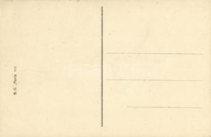 Les Eclaireuses / Hat fashion. French art postcard. B.G. Paris 575. s: Xavier Sager